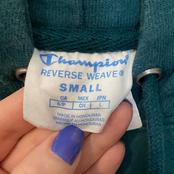 Champion Reverse Weave hooded sweatshirt Sz Small - Picture 4 of 4